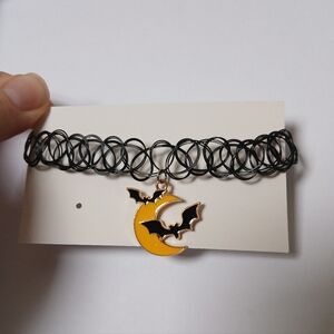 *Free* With Purchase -  New Bat Moon Choker Necklace Girl Halloween Spooky